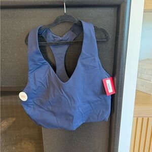 BRAND NEW WITH TAGS MEDIUM NAVY SPANX LONGLINE MEDIUM IMPACT SPORTS BRA